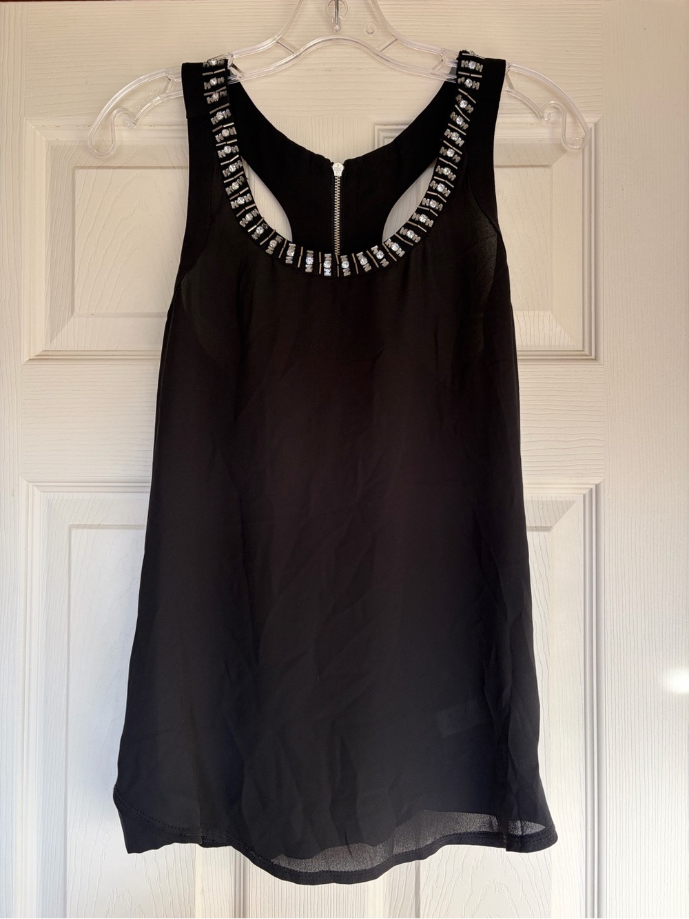 Embellished Black Top
